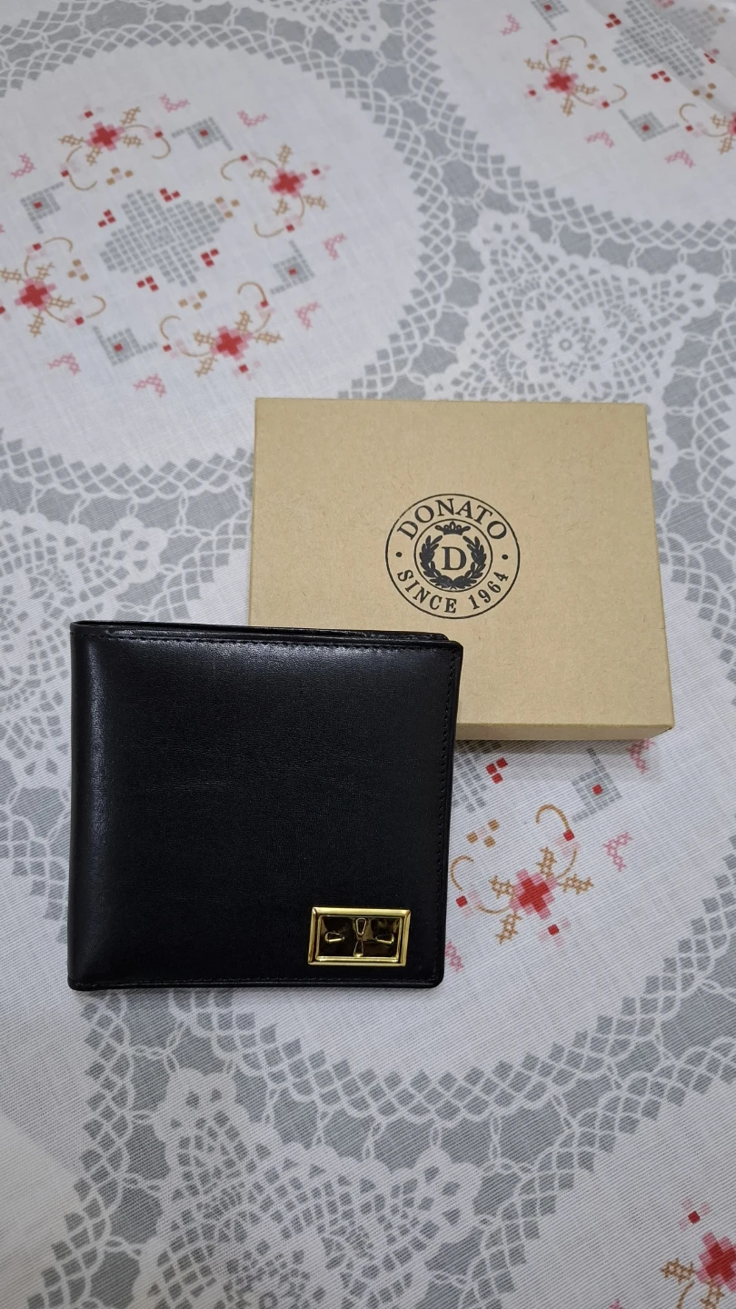 🆕️Donato Black Genuine Leather Bifold Wallet