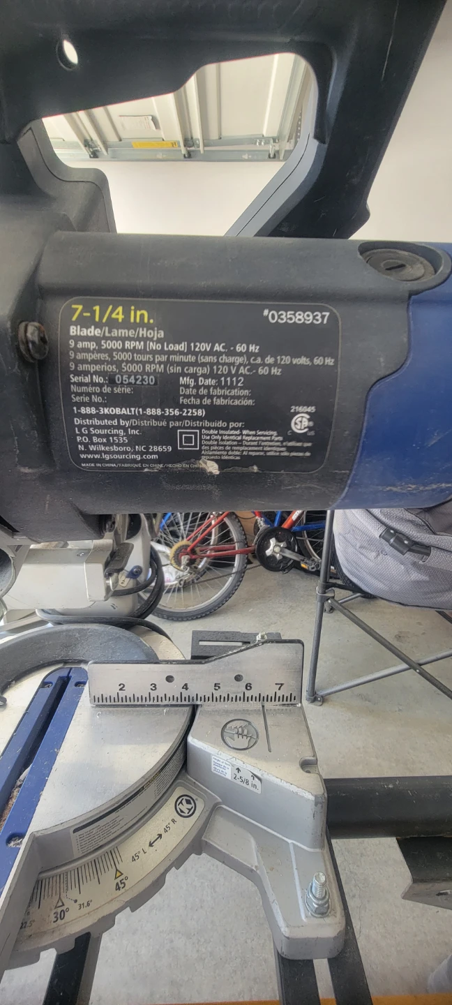 Kobalt 7-1/4 inch Miter Saw with ToughBuilt Stand - photo 4