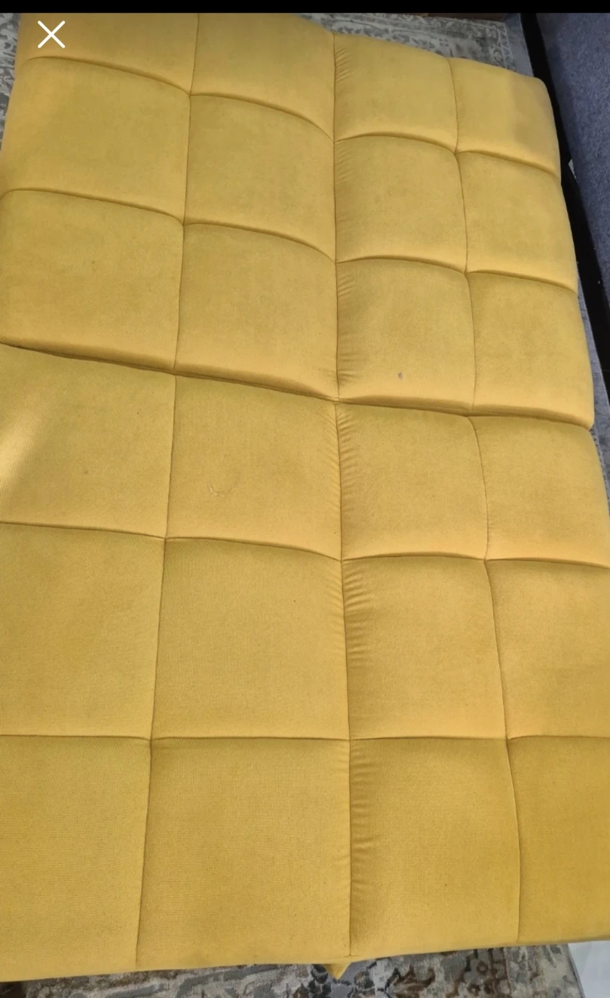 Yellow Tufted Sofa Bed ⚽️ - photo 3