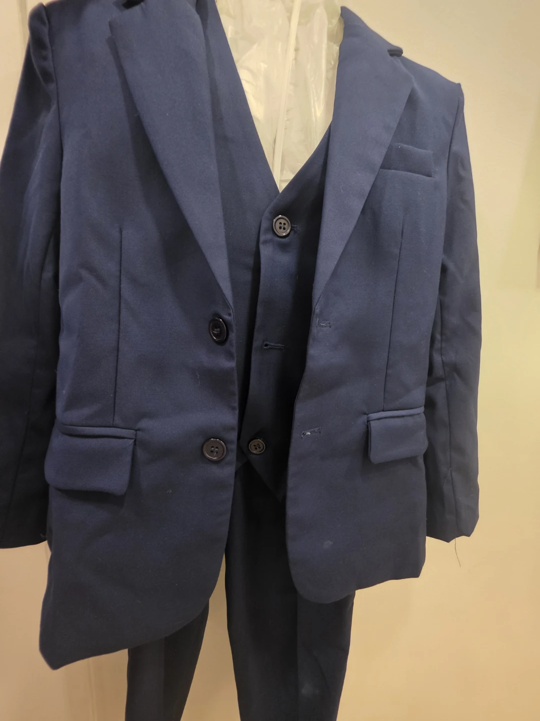 A&J DESIGN Navy Blue Boys Suit - photo 4