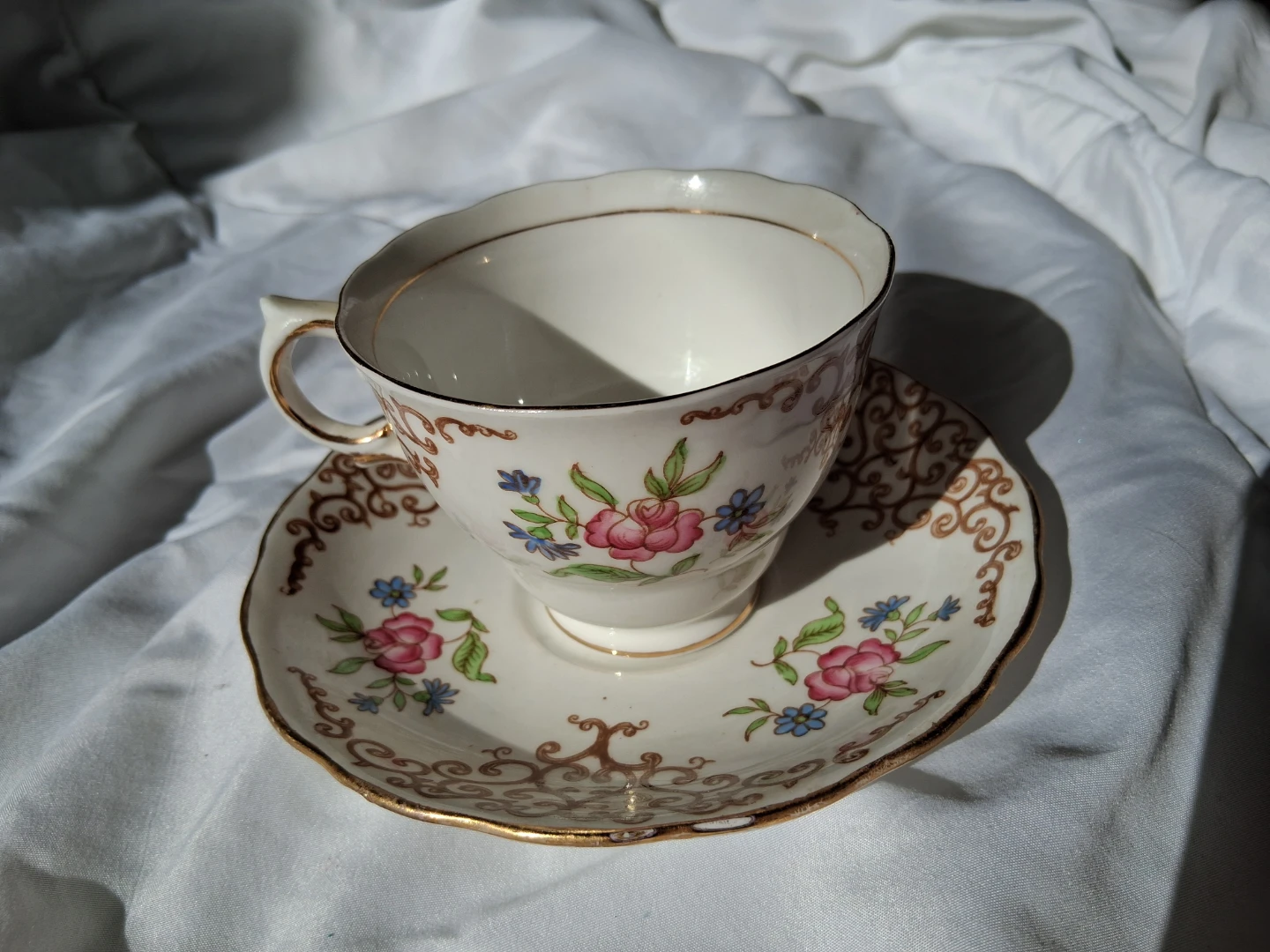 Colclough China Teacup and Saucer Set