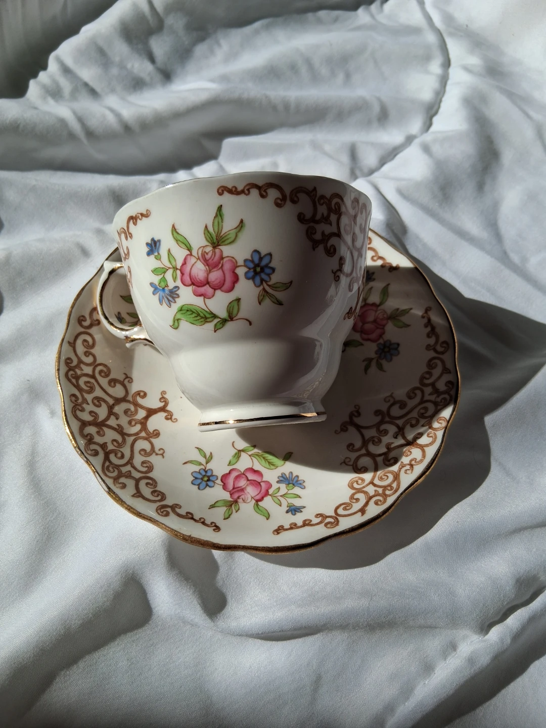 Colclough China Teacup and Saucer Set - photo 2