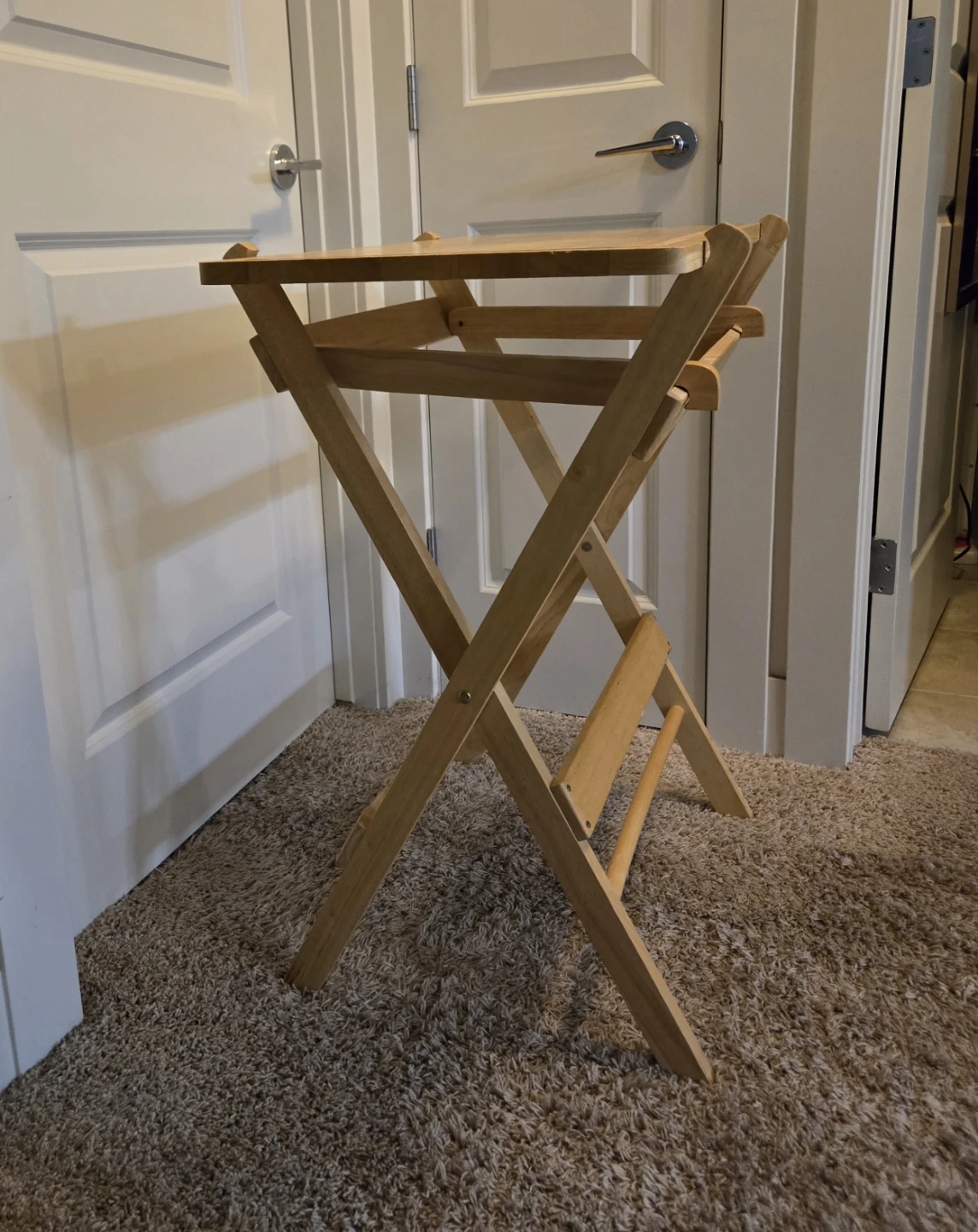 Solid Wood Folding Tray Table - photo 3