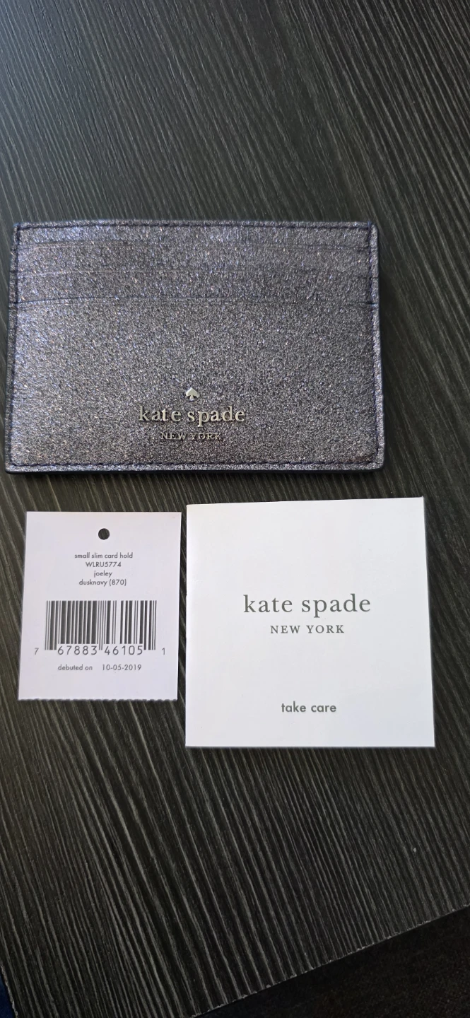 Kate Spade Small Slim Card Holder - Dusk Navy