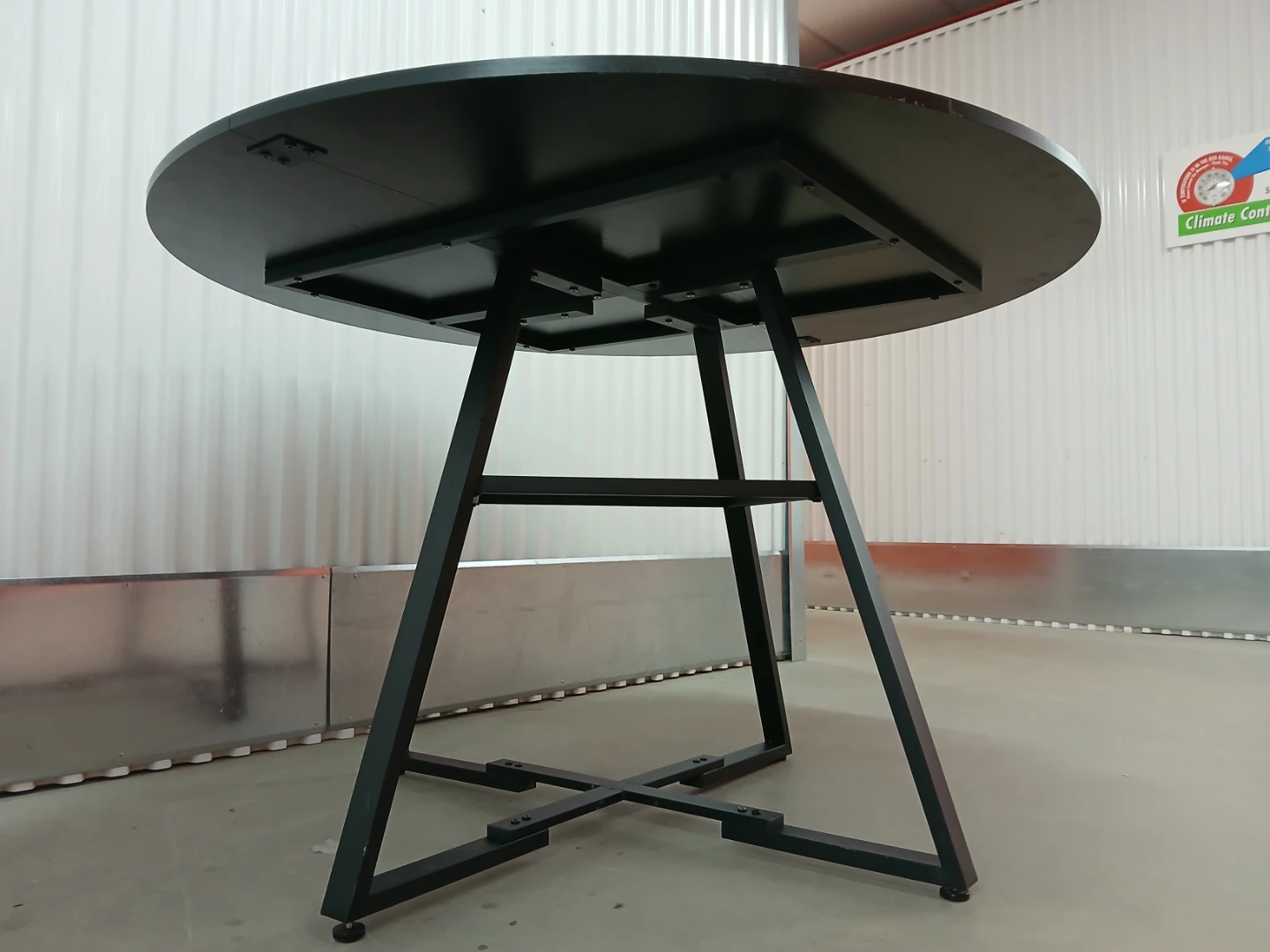Round Dining Table with Metal Base - photo 5