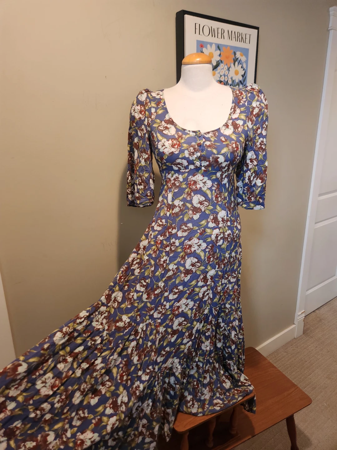 FANTASIC Floral FIT and FLARE Maxi Dress - photo 4