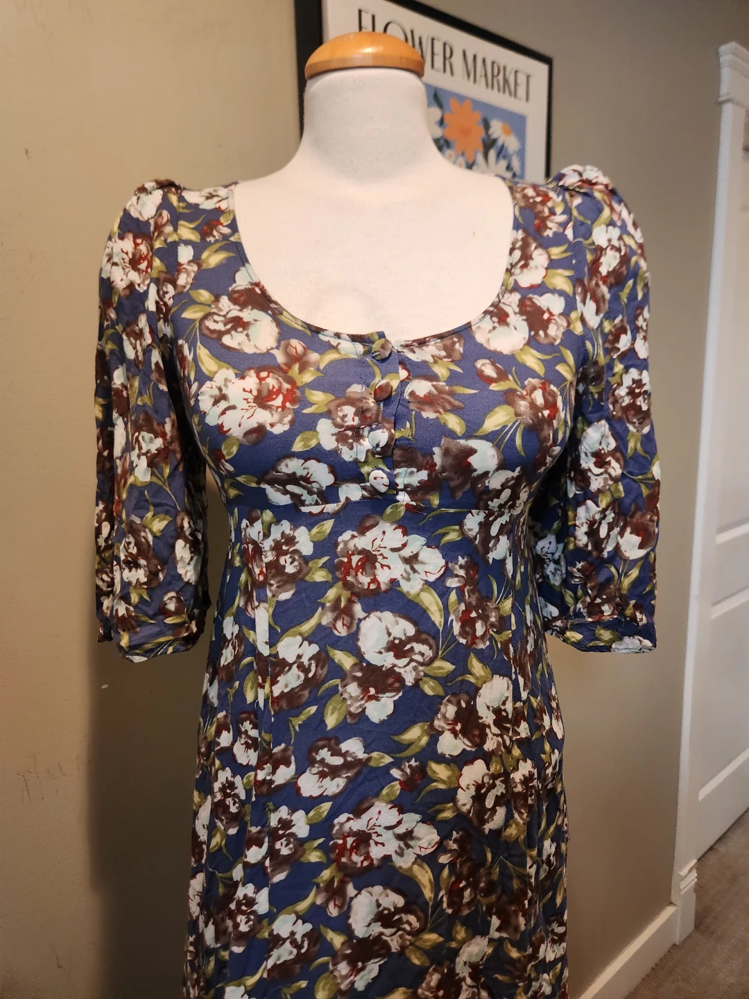 FANTASIC Floral FIT and FLARE Maxi Dress - photo 5