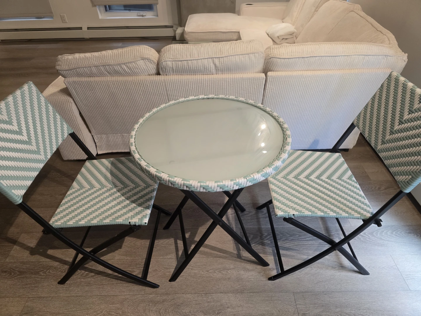 Wicker Bistro Set with 2 Chairs ⚽