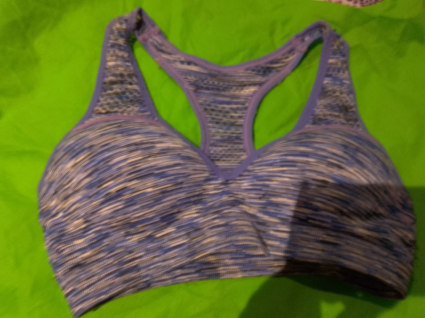 Blue Marled Sports Bra ⚽