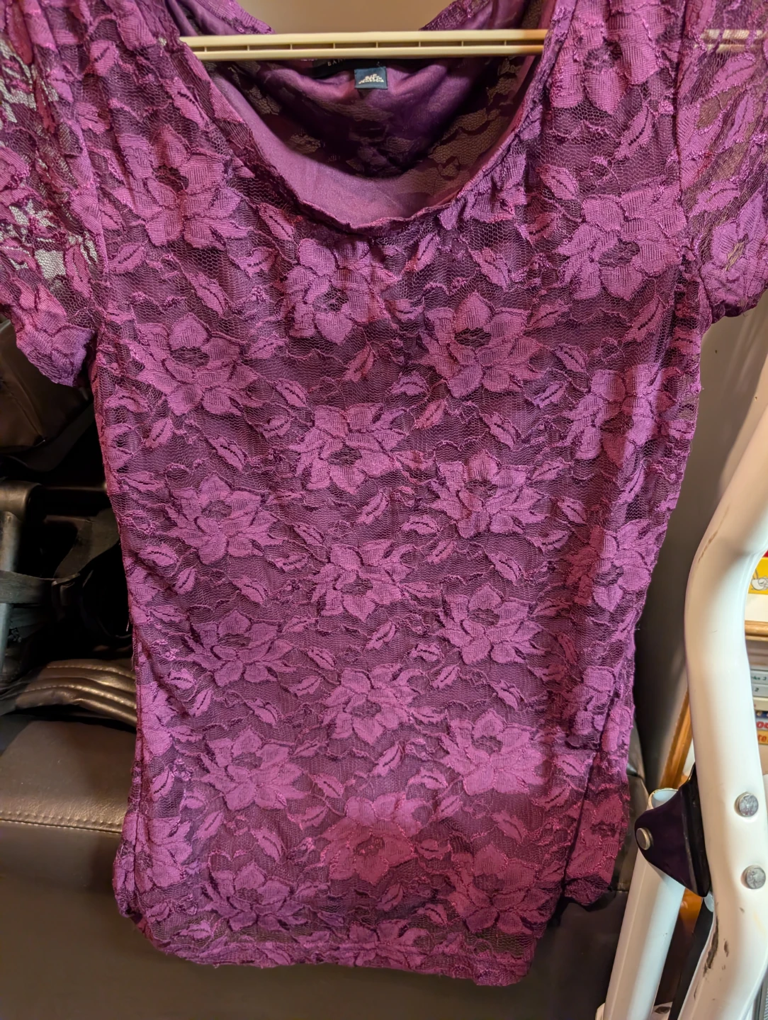 Banana Republic Purple Lace Blouse