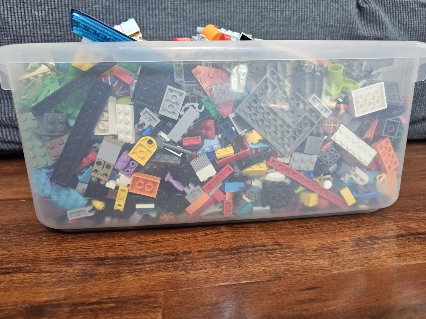 Assorted LEGO Building Bricks in Storage Bin - photo 2