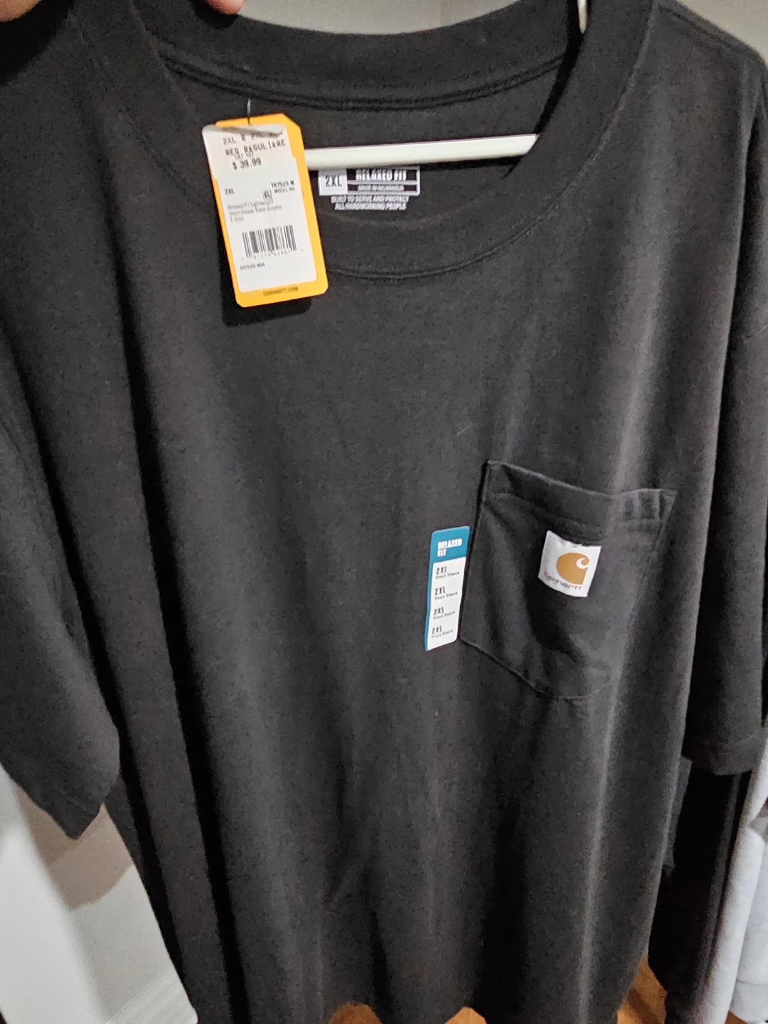 NEW XXL Carhartt Relaxed Fit Black T-Shirt