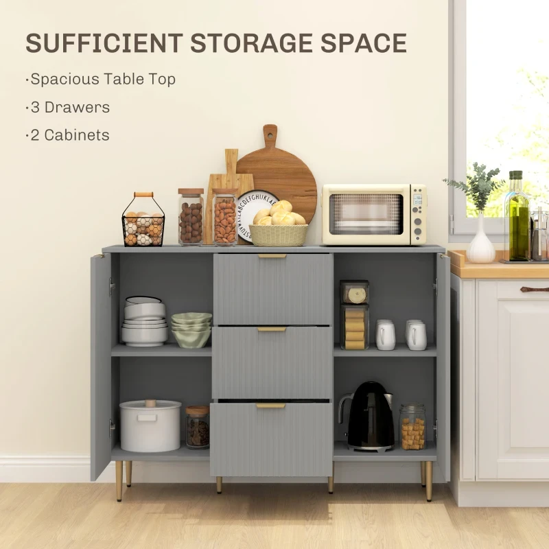 HOMCOM Modern Kitchen Storage Cabinet, Sideboard Buffet Cabinet - photo 2