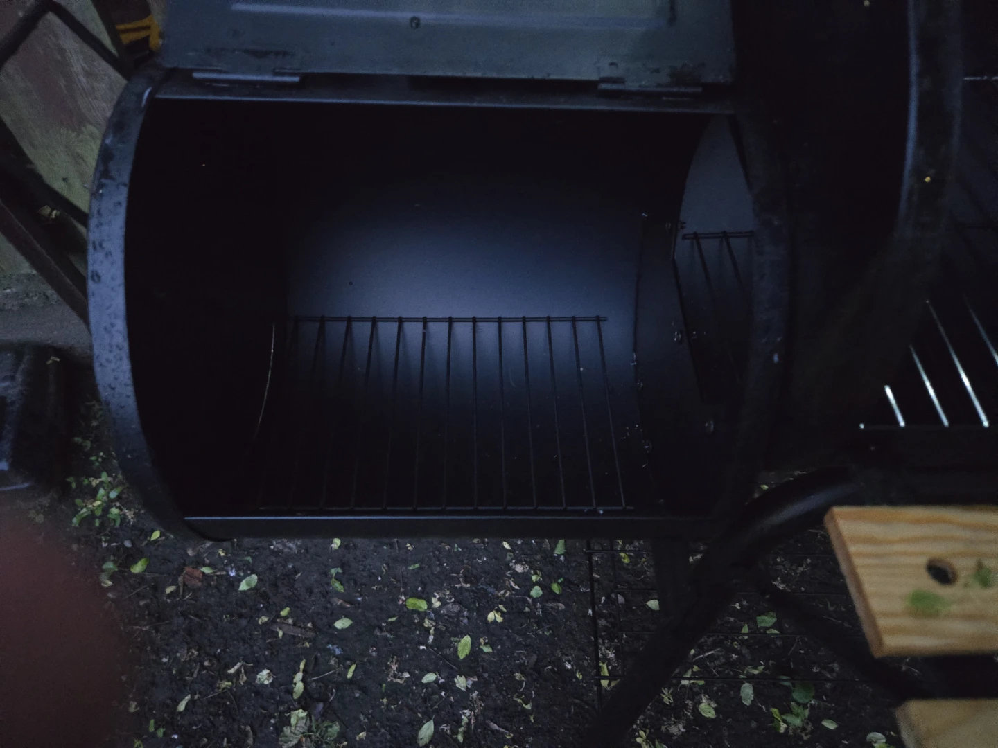 Black BBQ Smoker Grill