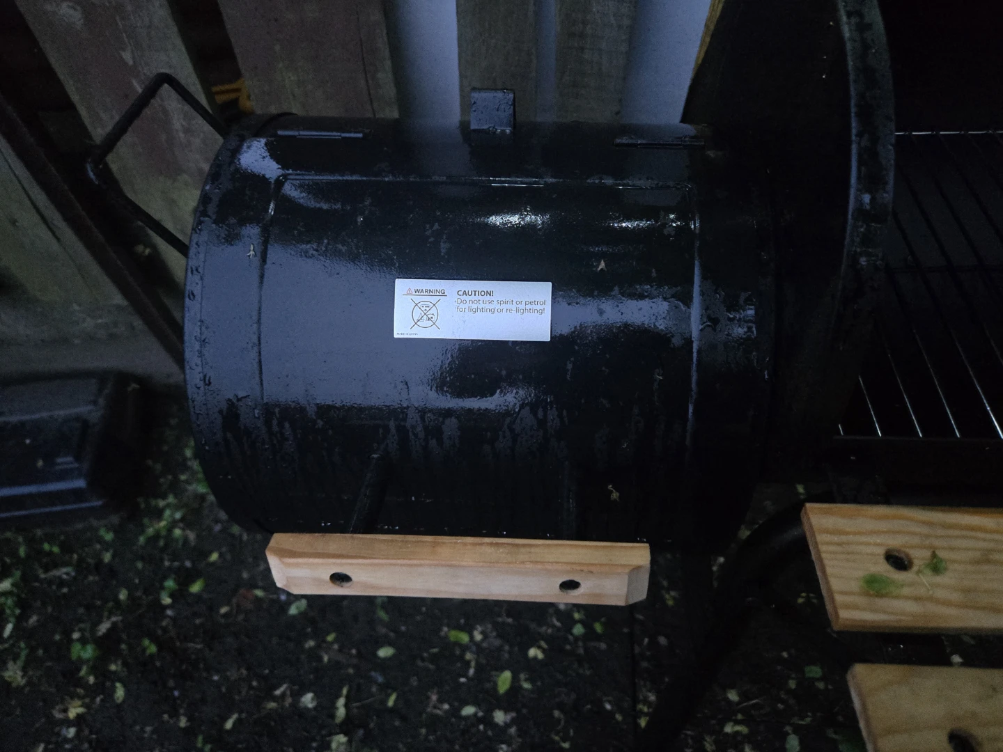 Black BBQ Smoker Grill - photo 3