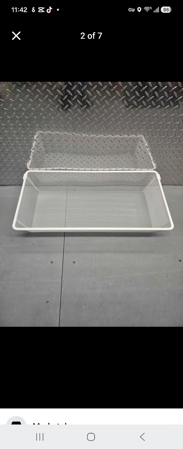 IKEA JONAXEL White Wire Mesh Drawer Replacement Basket