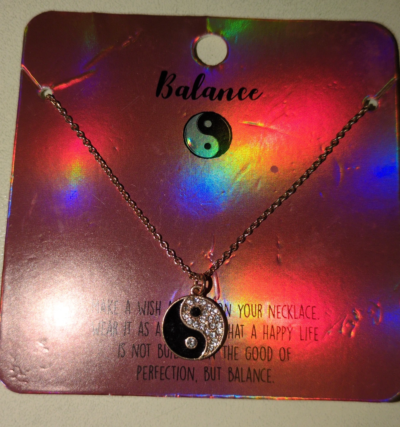 Balance Yin Yang Pendant Necklace