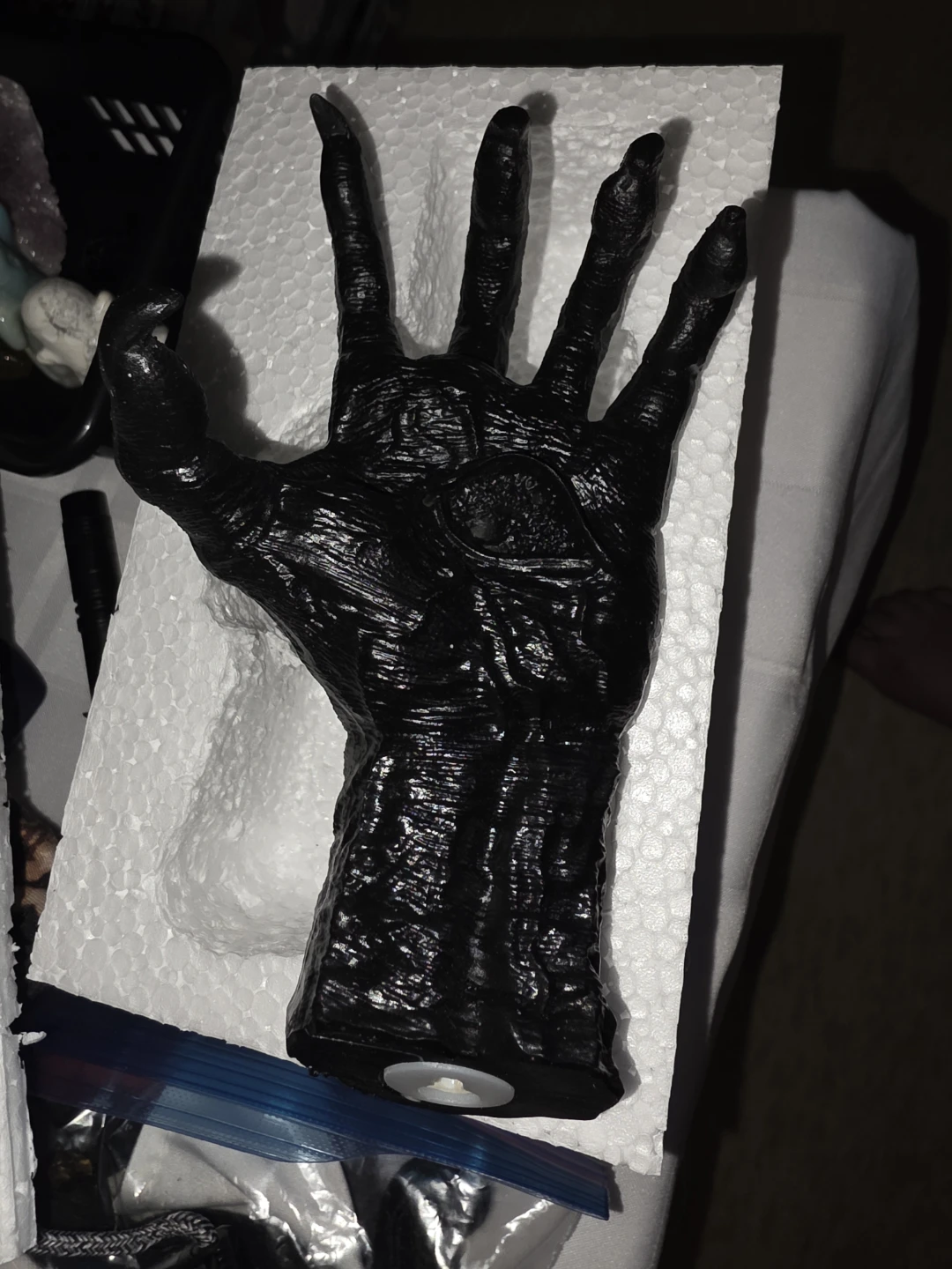Creepy Black Hand wall hanging