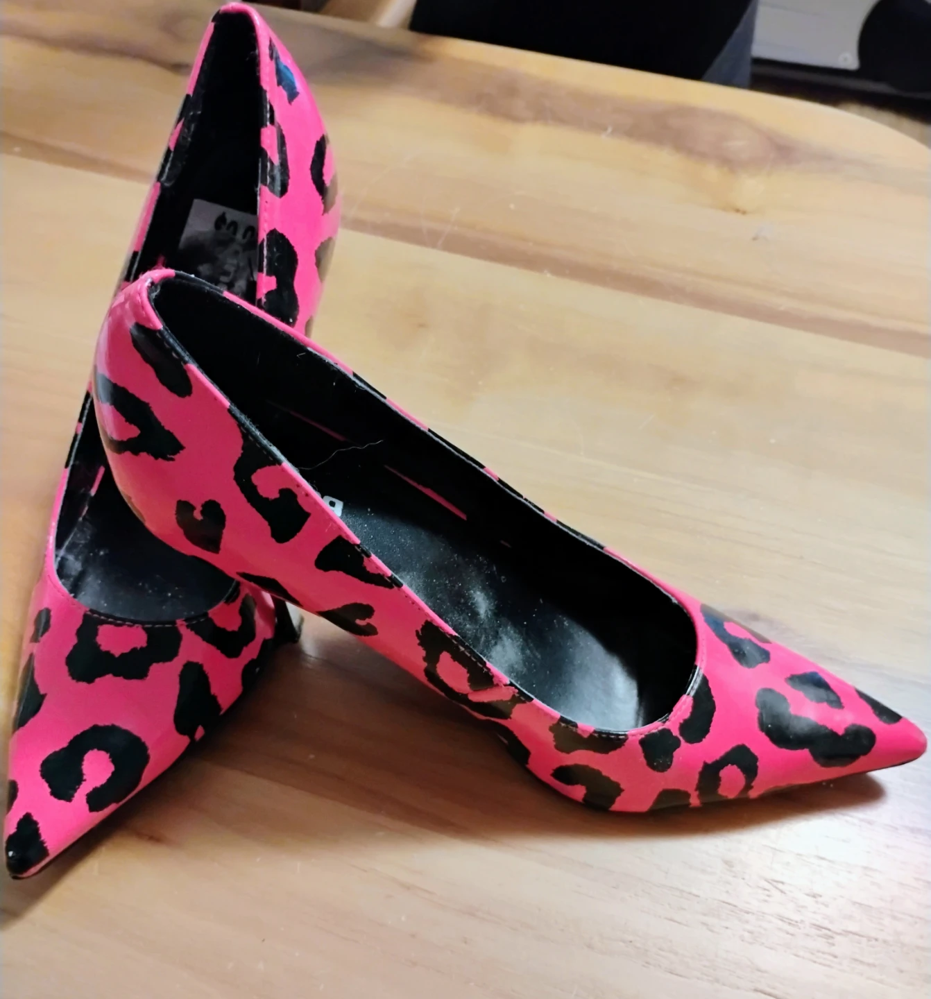 Hot Pink Leopard Print Stiletto Heels - photo 4