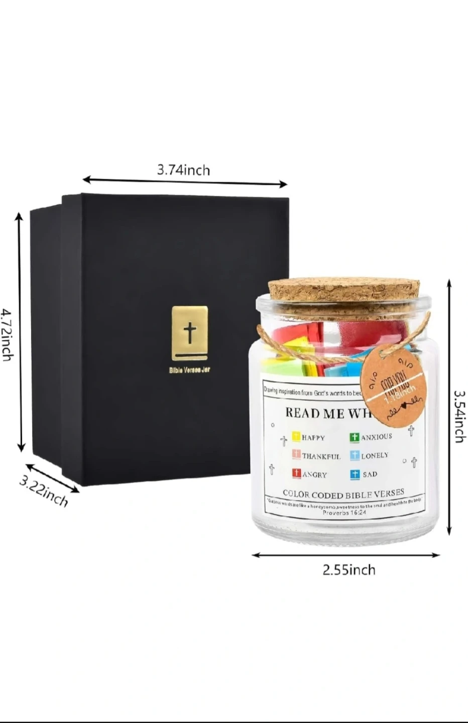 Bible Verse Jar - 120 Colour-Coded Scripture Cards ⚽ - photo 4