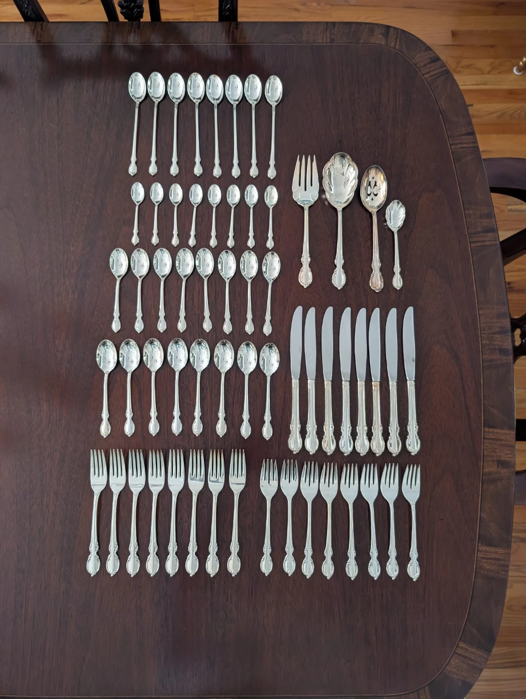 60 piece Silver Cutlery Set - silverware