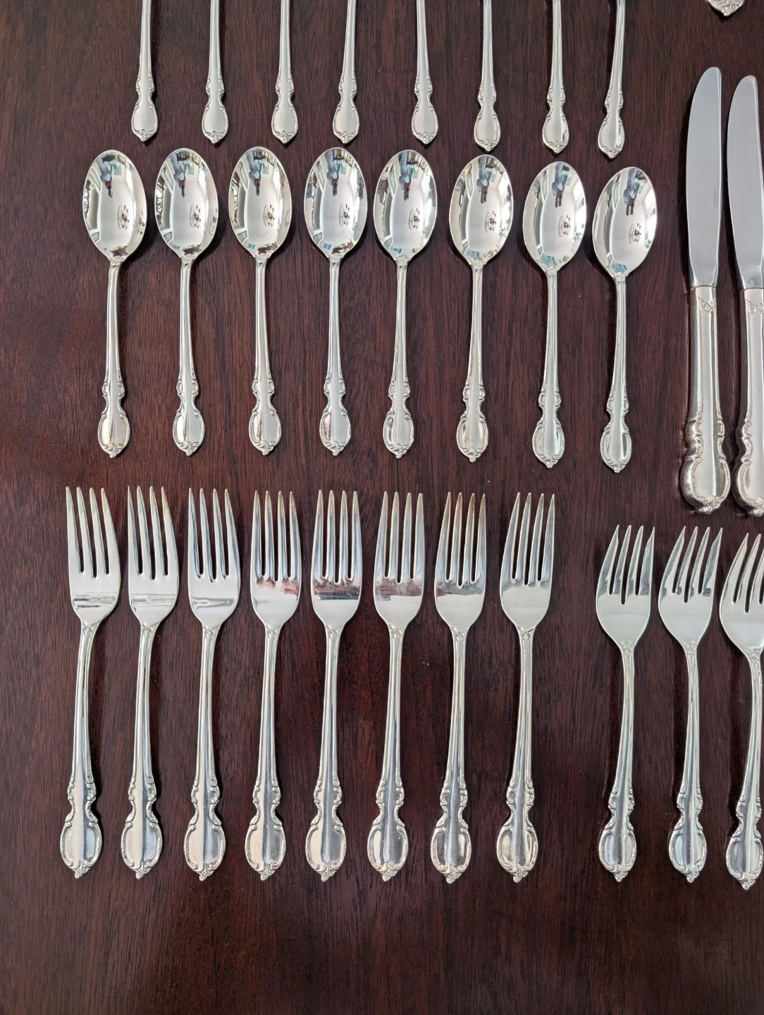 60 piece Silver Cutlery Set - silverware - photo 3