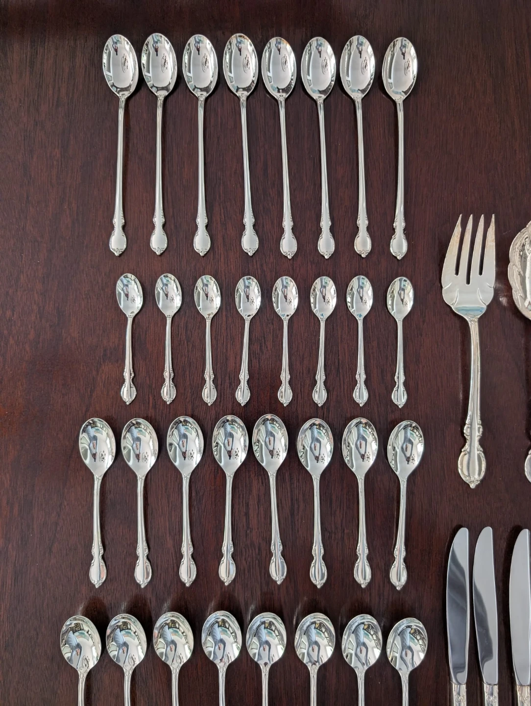 60 piece Silver Cutlery Set - silverware - photo 4