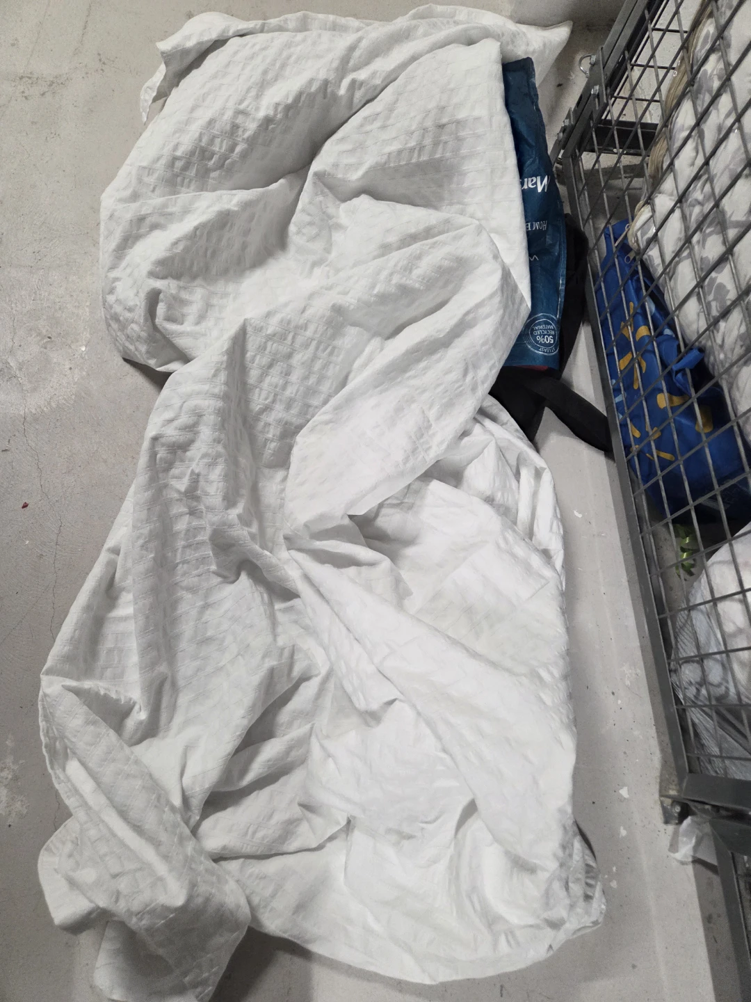 White Textured Duvet Cover