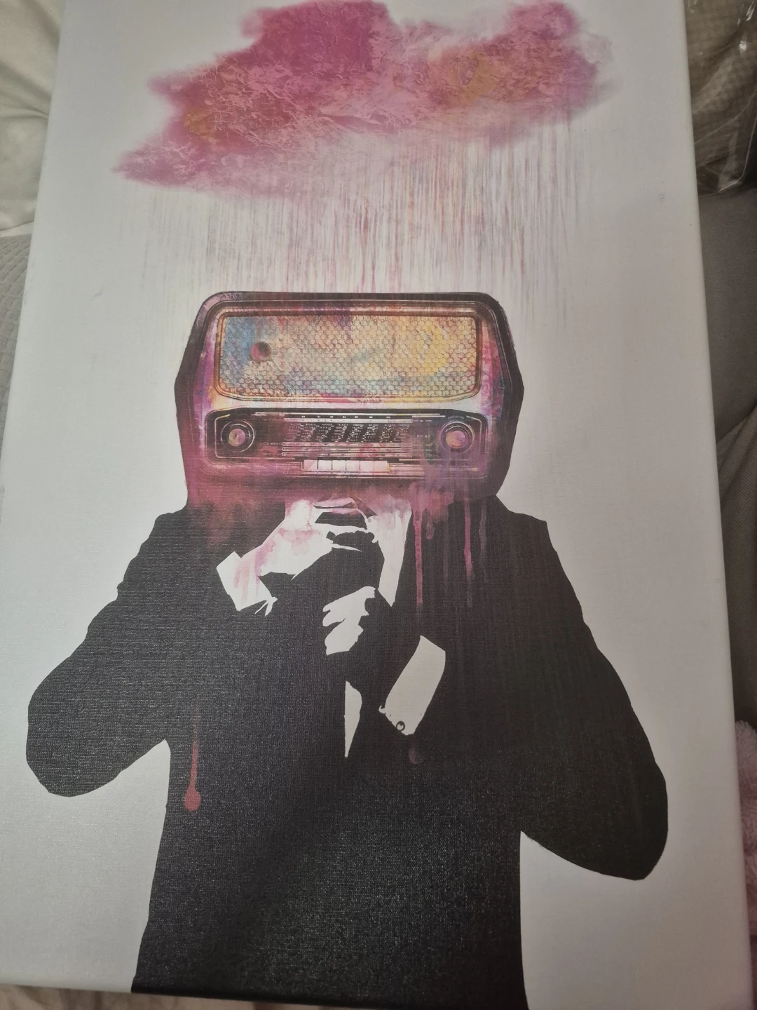 Abstract Radio Head Canvas Print⚽️
