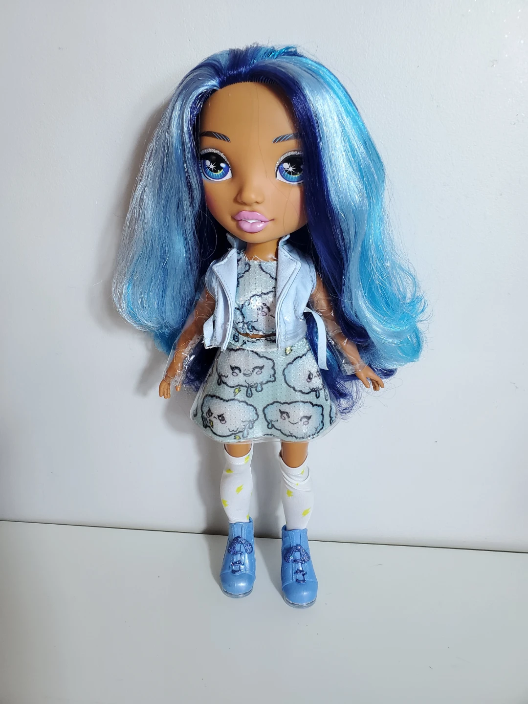 Poopsie Rainbow Surprise 14” Doll Blue Hair Skye 2019 MGA Toy