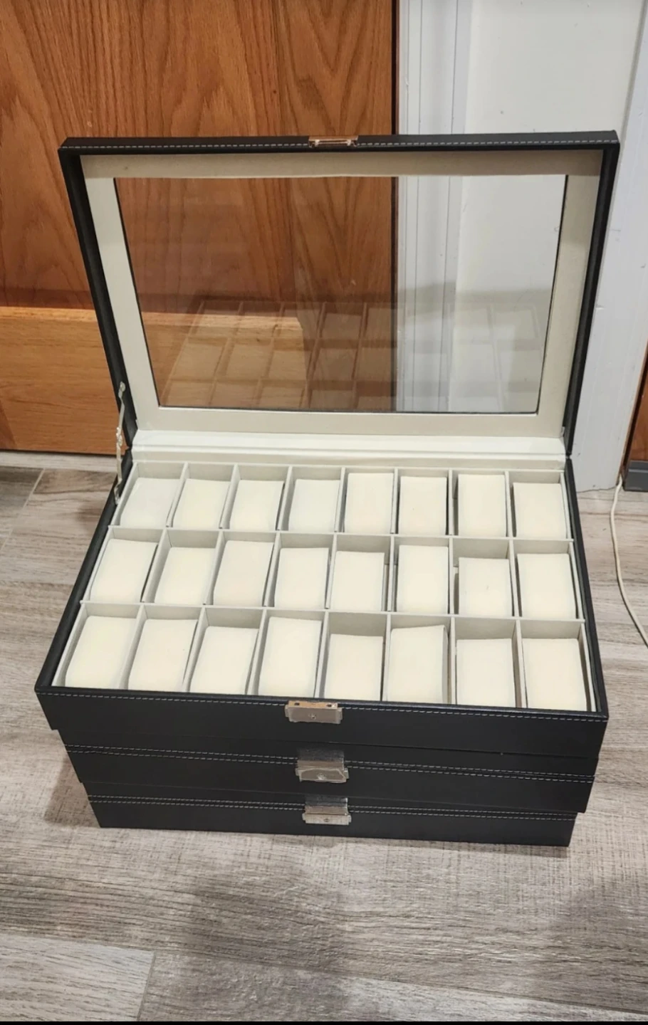 32 Slot Watch Display Case Box Organizer ⚽ - photo 2
