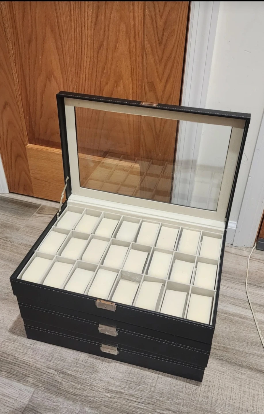 32 Slot Watch Display Case Box Organizer ⚽ - photo 3