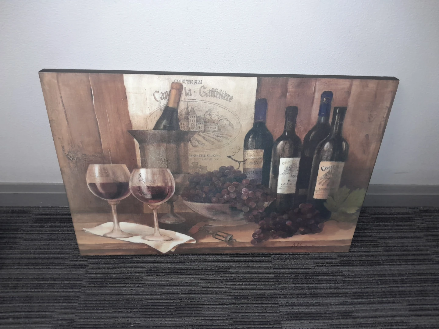 Chateau La Gaffeliere Wine Art Print