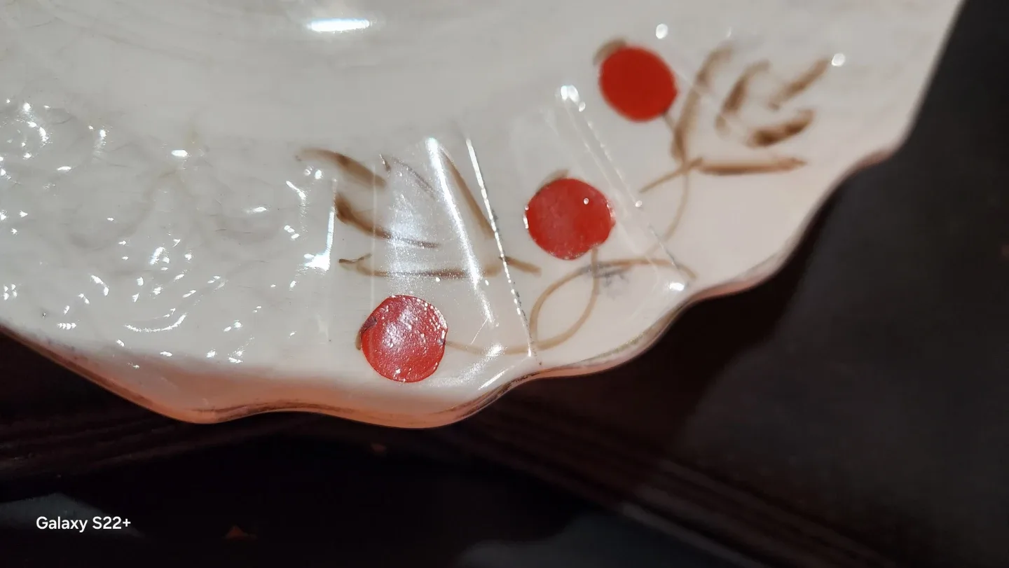Extreamily rare! Myott.son platter plate in ripe cherry - photo 3