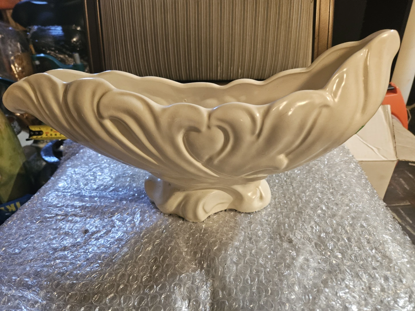 Cream Ceramic Decorative Bowl - photo 2