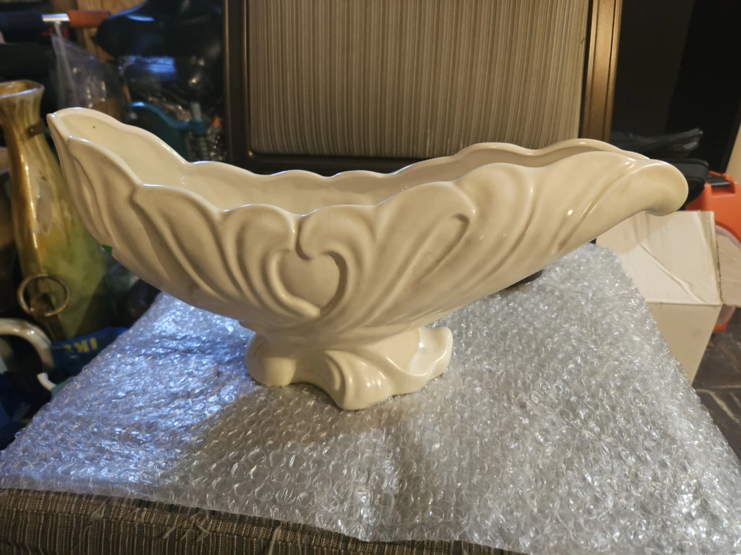 Cream Ceramic Decorative Bowl - photo 3
