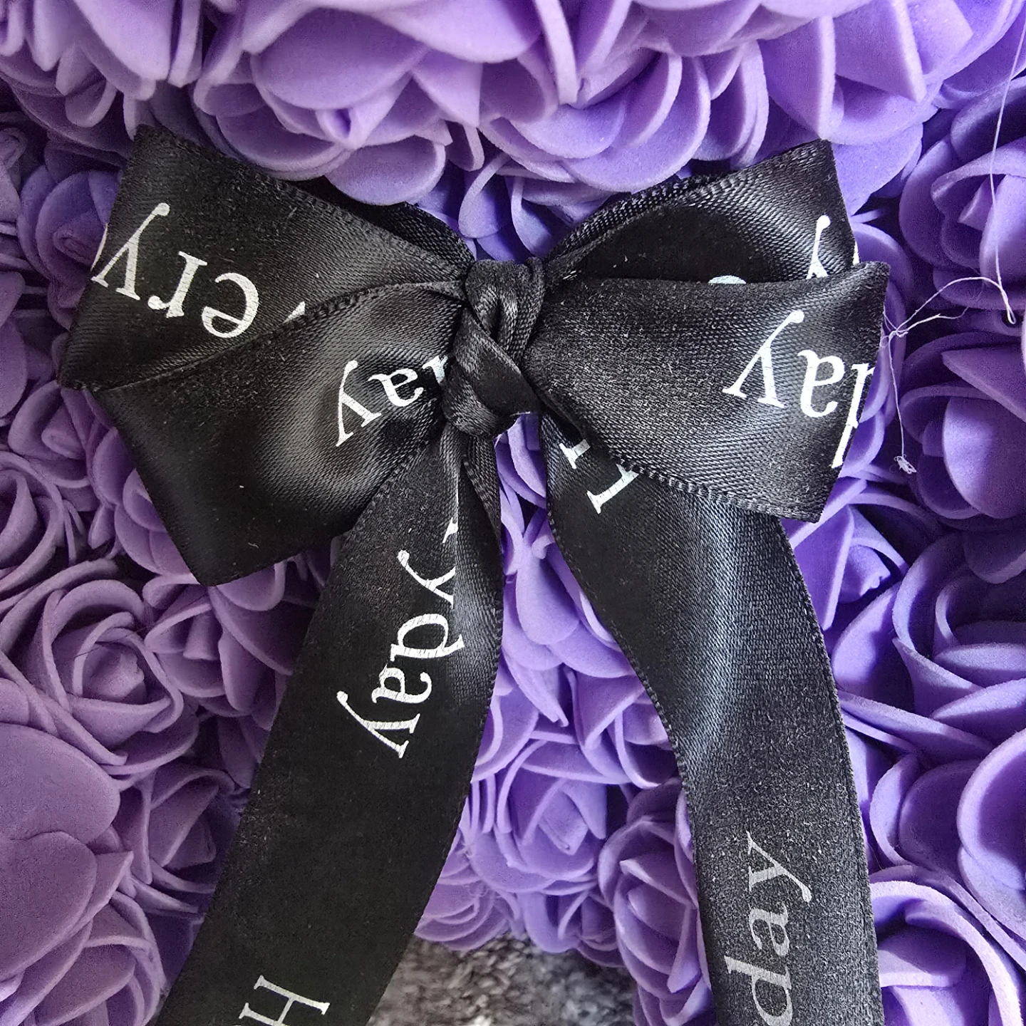 Purple Rose Teddy Bear - photo 2