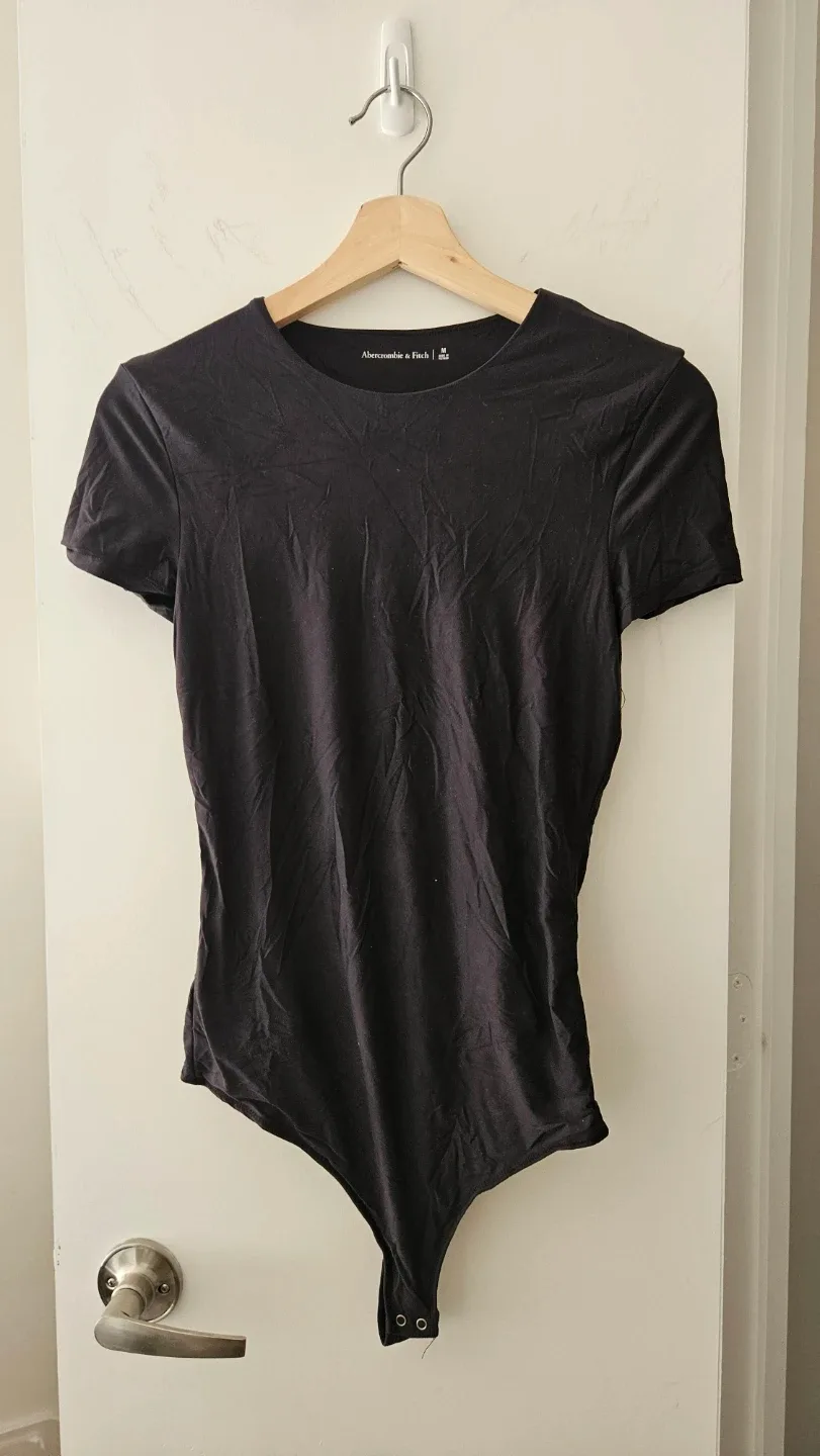 Abercrombie & Fitch Bodysuits (Black & Tan) - photo 2