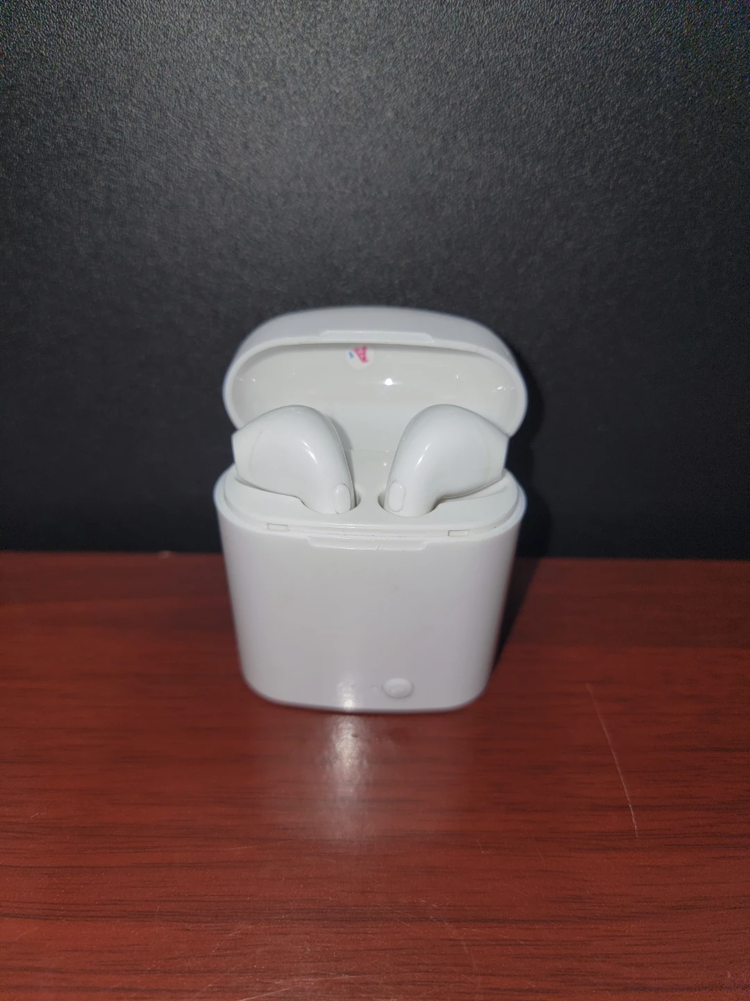 White Wireless Earbuds with Charging Case