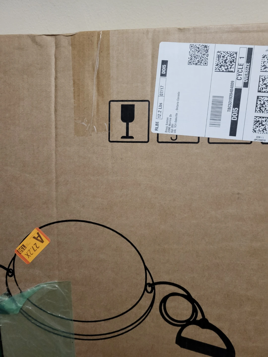 Package with Shipping Label