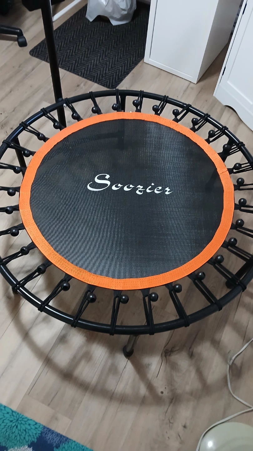 Soozier 39" Mini Exercise Trampoline w/ Adjustable T-Bar Indoor - photo 2