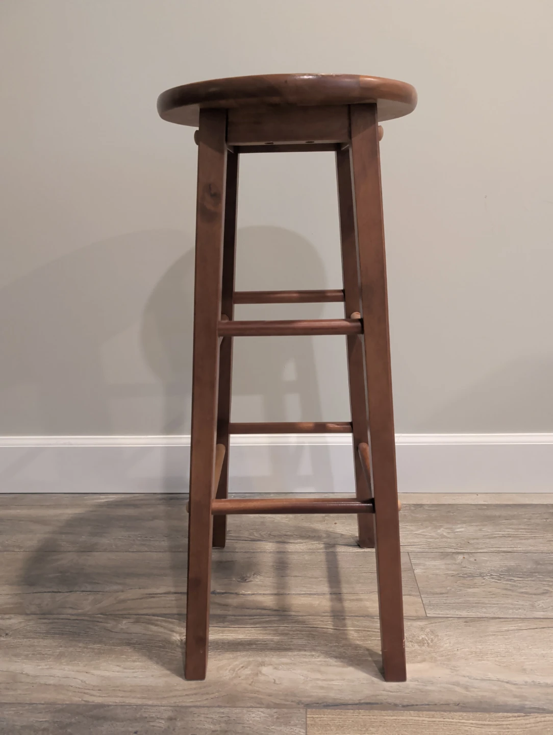 Set of 4 Wooden Bar Stools - photo 3