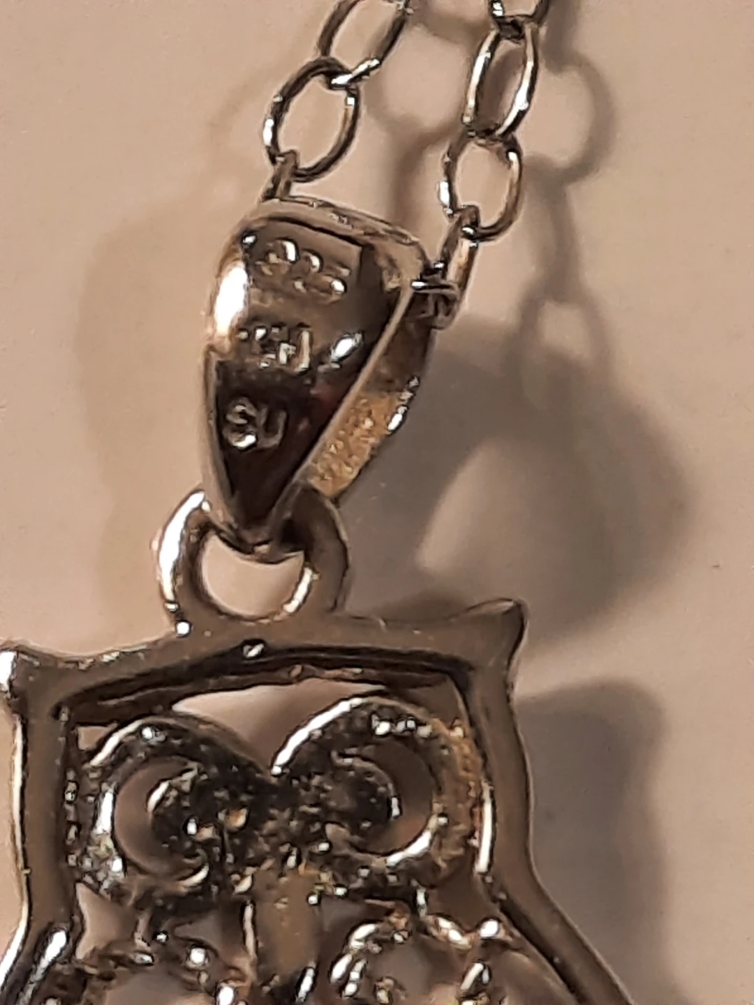 Silver 925 Owl Pendant Necklace - photo 3