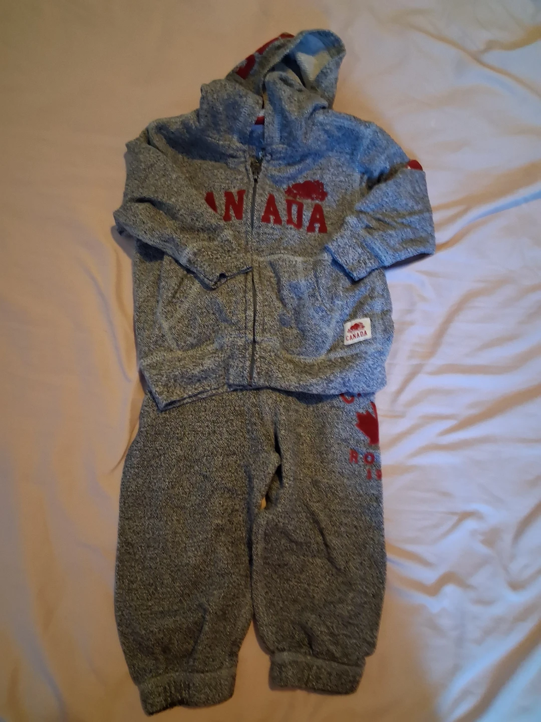 Roots Canada Grey Hoodie and Pants Set
