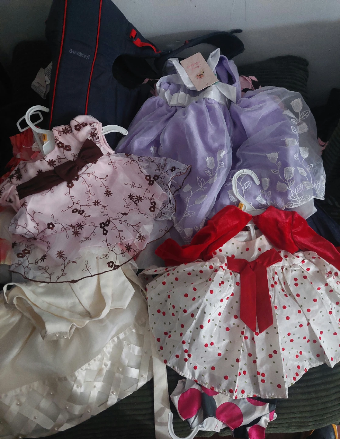Baby Girl Dresses and Baby Carrier Bundle - photo 4