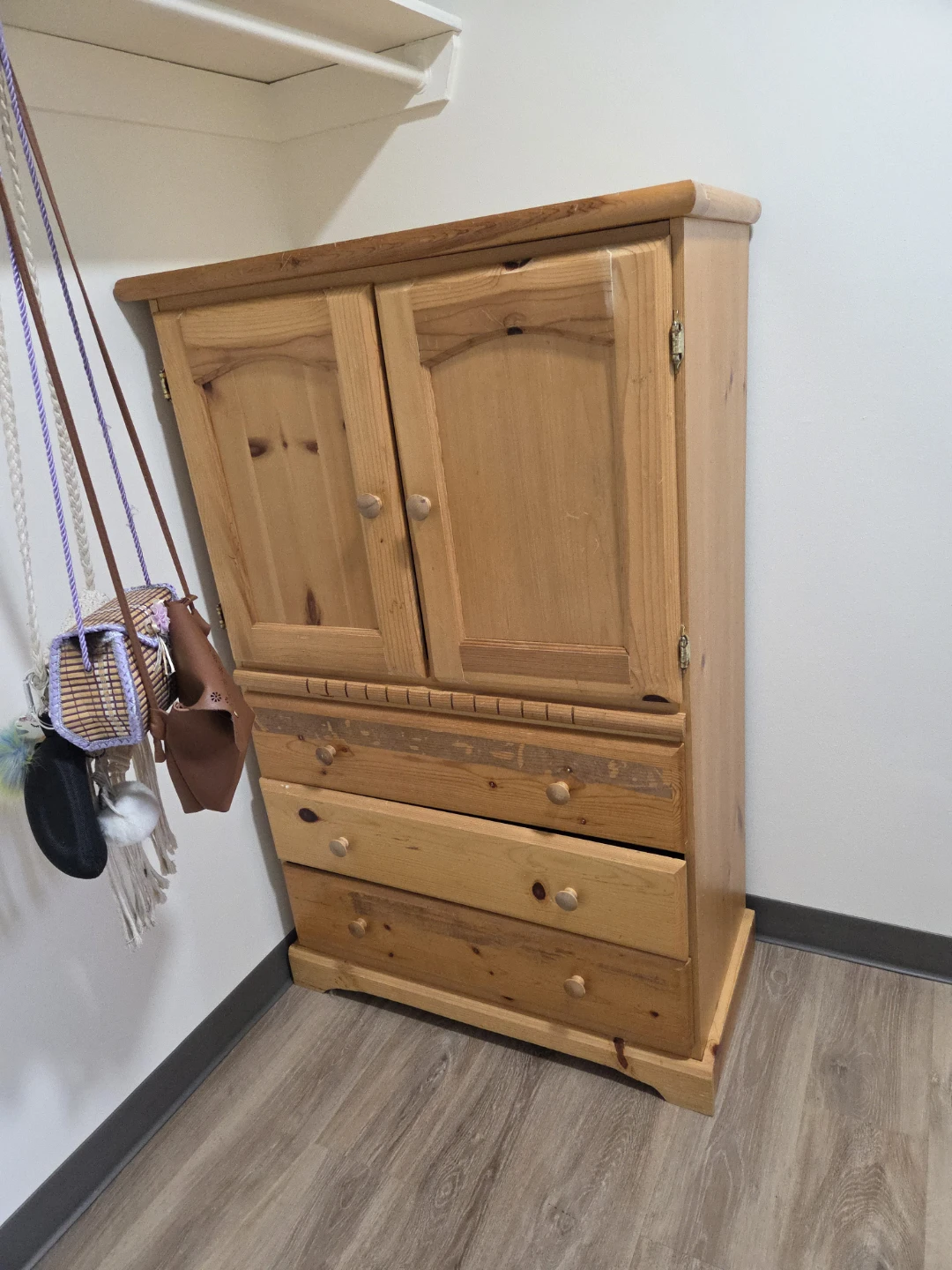 Solid Wood Dresser and Cabinet Combo - photo 3