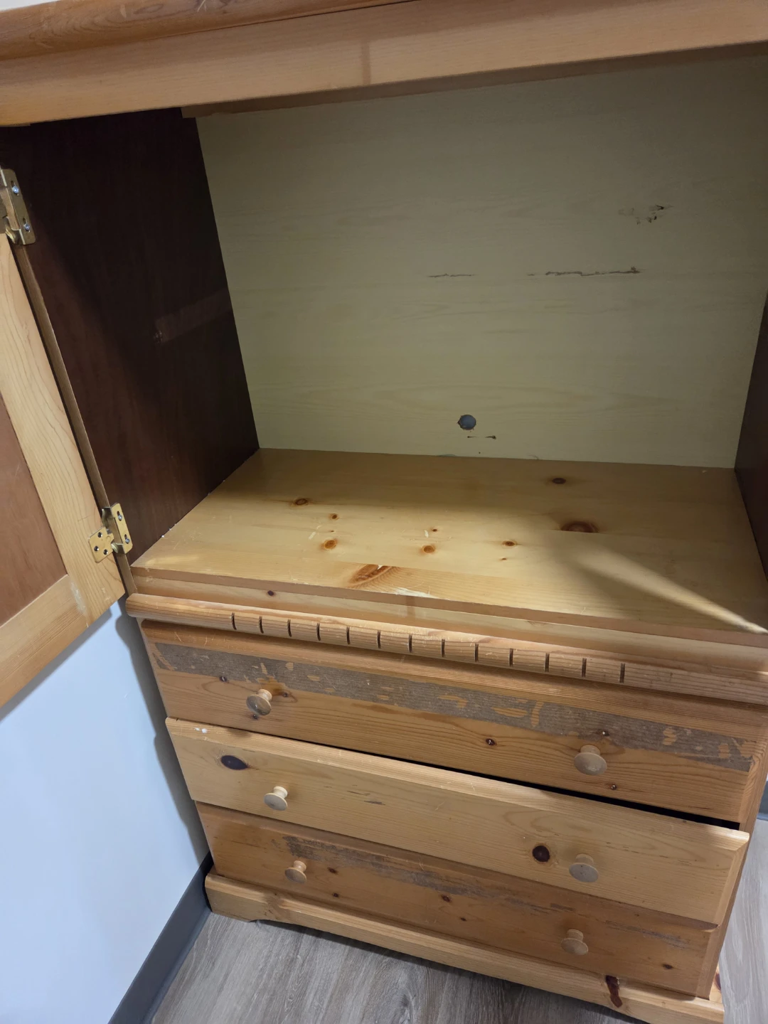 Solid Wood Dresser and Cabinet Combo - photo 4
