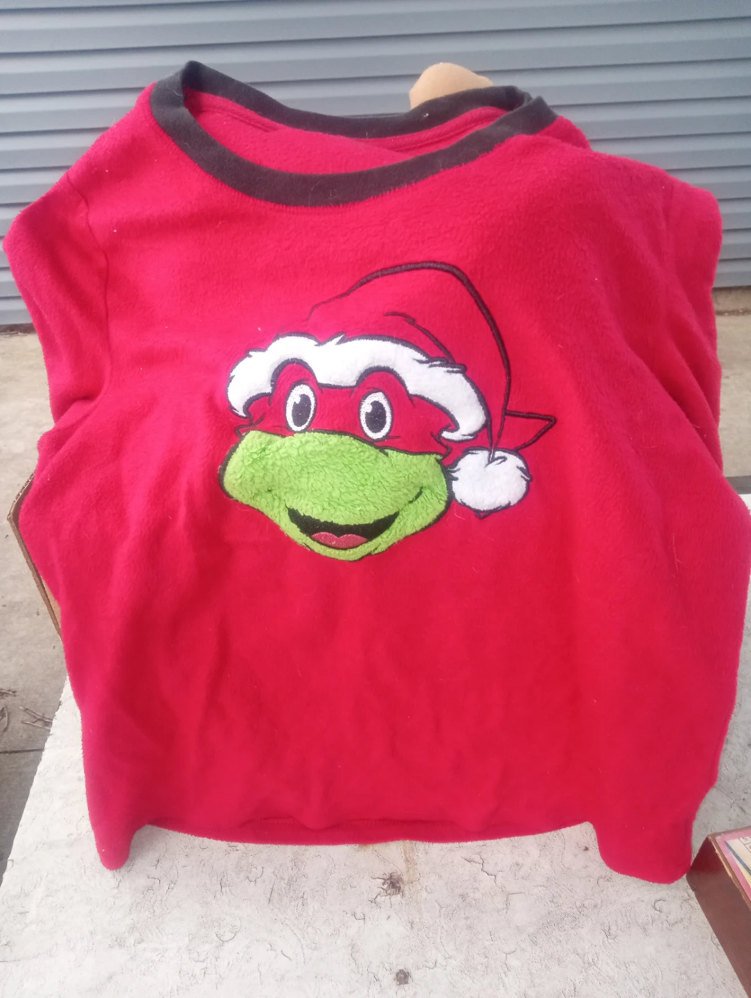 Nickelodeon TMNT Raphael Christmas Sweater Size M (8-10) - photo 3