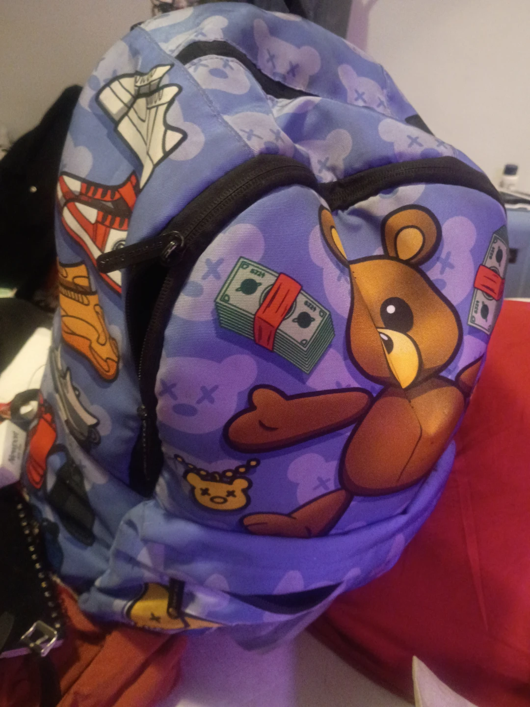 ⚽Bear and Money Backpack
