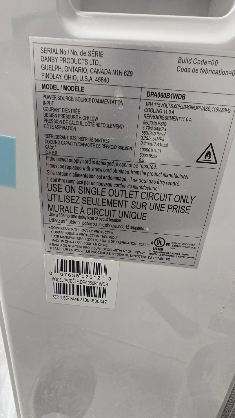 Danby 10000 BTU Portable Air Conditioner - photo 5